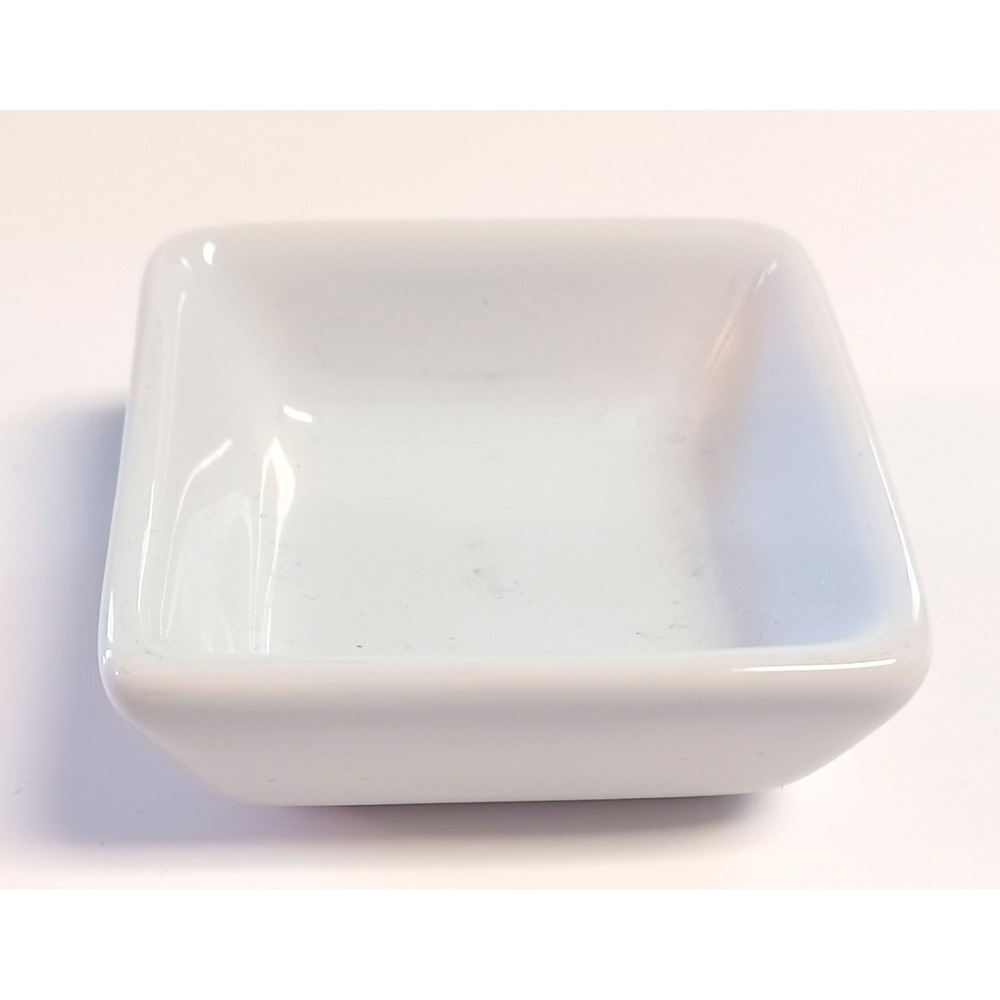 Pampered Chef Simple Additions White Square Dipping Sauce Bowl 2.5" Replacement